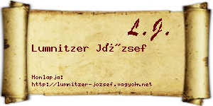 Lumnitzer József névjegykártya